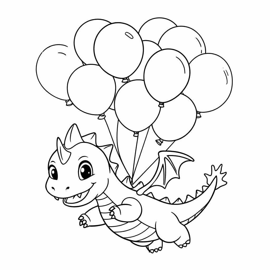 Dragon and balloon