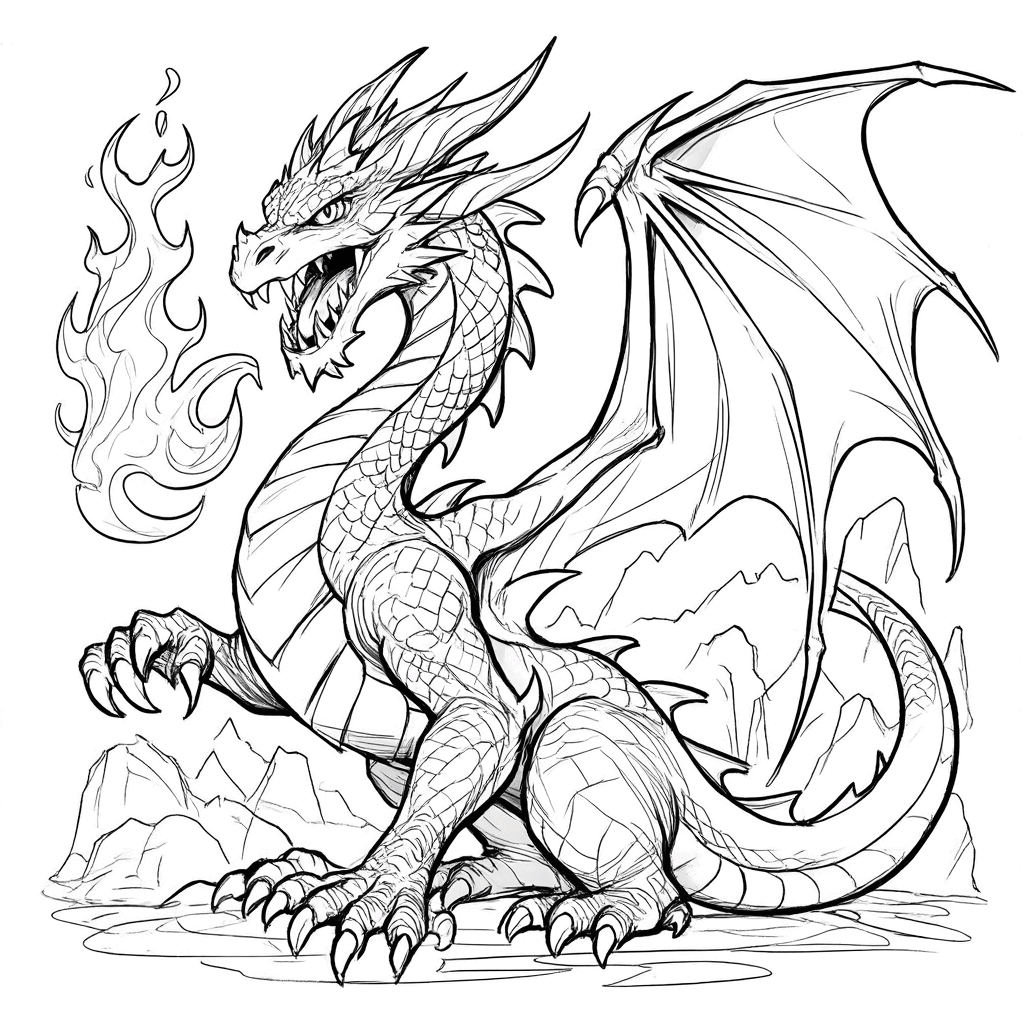 Obsidian Scale Dragon